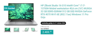 HP ZBook Studio 16 G10 laptop voor €2.403,66 bij Computer-connections