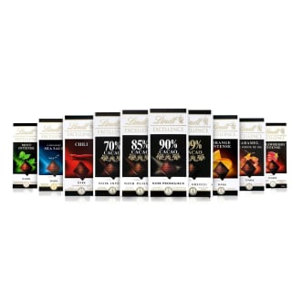 Pack de 10×100gr Tabletas de chocolate Lindt por 7,80€.