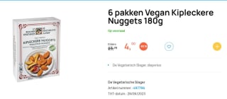 6 pakken Vegetarische Mini Empanada's-Saucijzenbroodjes en/of Kipleckere Nuggets180g voor €4 bij Butlon