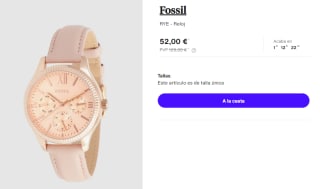 Reloj para Mujer Fossil RYE por 52