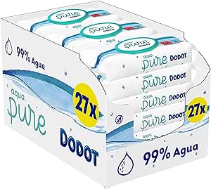 Pack x27 Dodot Aqua Pure 48 toaliitas por 36.12€