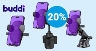20% korting op Buddi houders bij GSMpunt