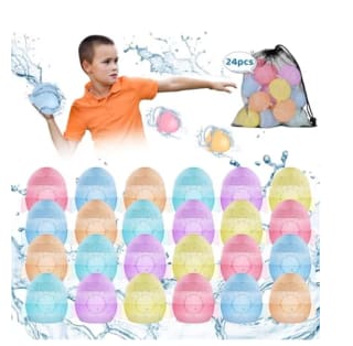 24 Piezas Globos de Agua Reutilizables por solo 5,39€