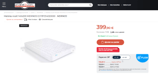Matelas roulé Merinos à 399,90€