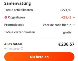 Xiaomi Xia POCO X5 Pro 128-6-5G- voor €236,57 dmv code bij Aliexpress