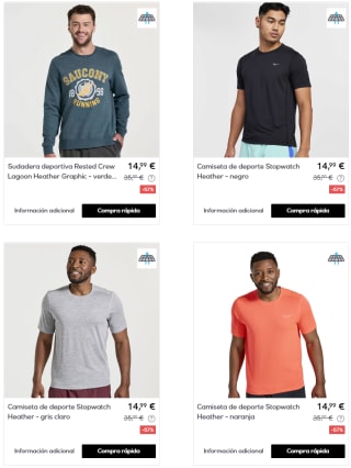 SAUCONY - Camisetas hasta 14,99€