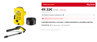 Kärcher Hidrolimpiadora de Alta presión K 2 Universal Edition por 42,17€
