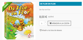 Juego de Mesa De Flor en Flor por 8€