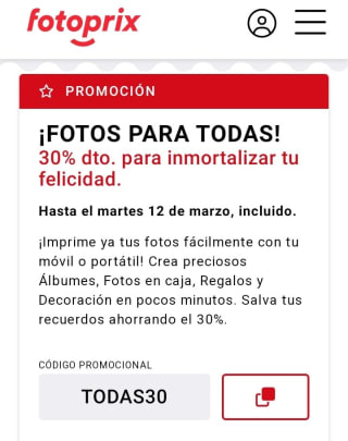 -30% de Descuento en Fotoprix.