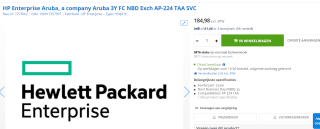 Aruba - AP-505 (RW) - WiFi 6 indoor access point voor €184,98 bij Max ICT