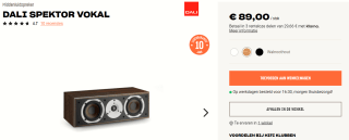 Dali Spektor Vokal (Bruin) voor €89 bij HiFi Klubben