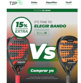15% descuento en seleccionados desde Time Padel