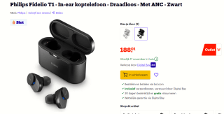 Philips Fidelio T1 - In-ear koptelefoon voor €188,01 bij Bol.com