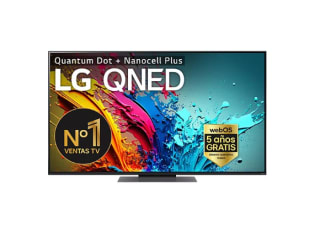 Televisor QNED 55" - LG 55QNED87T6B, UHD 4K, Procesador Inteligente 4K α8, Smart TV, DVB-T2 (H.265) por 638.02€