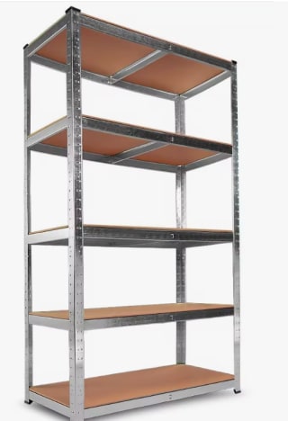 Estantería Metálica Galvanizada Nyana Home 875kg 5 Baldas por 13,97€