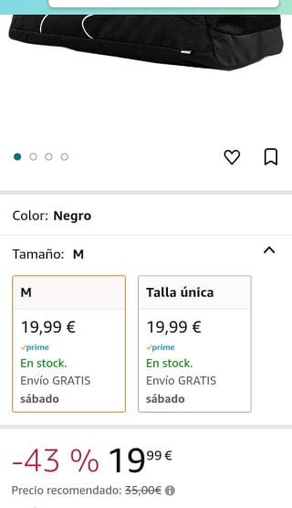 PUMA Bolsa de Deporte, Unisex-Adulto por 19,99€.