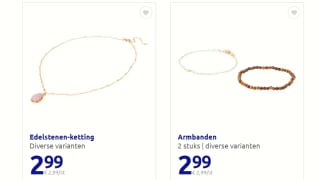 Diverse Sieraden met Swarovski stenen vanaf €2,99 bij de Action
