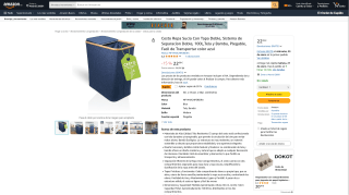 Cesto Ropa Sucia por 18,39€