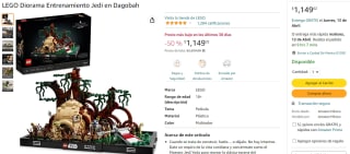 LEGO Diorama Entrenamiento Jedi en Dagobah por $1149