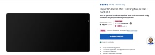 HP HyperX Pulsefire Mat XL voor €14,50 dmv code in de HP store