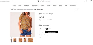 Top Flore ETAM Caqui Mujer por solo 0,99€