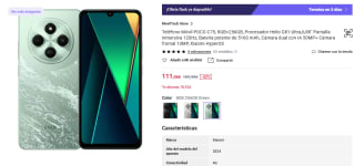 Xiaomi POCO C75 de 8GB/256GB 120Hz Batería potente de 5160 mAh por 111,06€