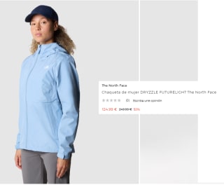 Chaqueta de mujer DRYZZLE FUTURELIGHT The North Face por 124.99€