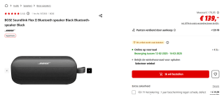 Bose Soundlink Flex 2nd Gen voor €139 bij Mediamarkt.