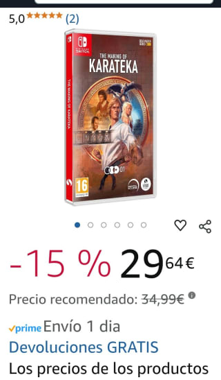The Making of Karatela Nintendo Switch por 29,64€.