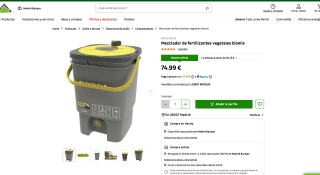 Mezclador de fertilizantes vegetales Biomix por 74,99€