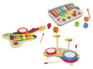 Diverse Playtive Houten muziekinstrumenten voor €5,99 p.s. in de Lidl webshop