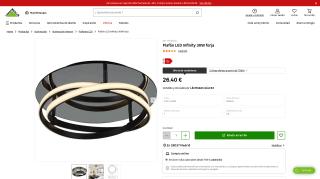 Plafón LED Infinity 30W forja por 26,40€