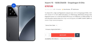 Xiaomi 15 - 12GB/256GB - Snapdragon 8 Elite voor €707 bij Tradingshenzhen
