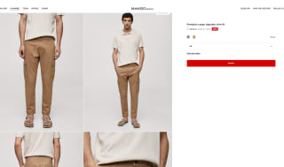 Pantalón cargo algodón slim fit Hombre por solo 7,99€