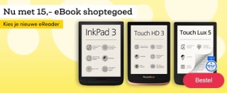 €15 shoptegoed bij aankoop van een eReader bij Bookspot