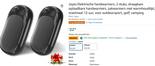 Joyes Set van 2 split-handwarmers voor €14,94 bij Amazon