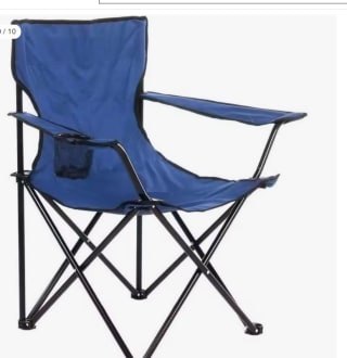 Silla Plegable de Camping de Acero, 50x50x80cm,por 11,29€ (6,77€ usuario nuevo)