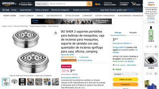 2 soportes bobinas de mosquitos por 3,98€