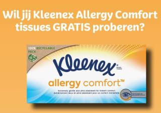 Gratis doos Kleenex Allergy Comfort zakdoeken