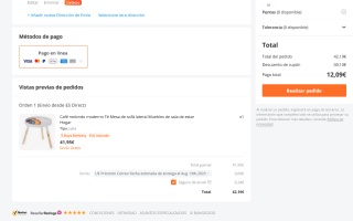 Mesa blanca de salon por solo 12,09€