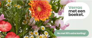 10% korting op het seizoensboeket Elena bij Topbloemen