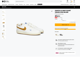 Zapatillas Nike Court Vision Low Mujer por solo 47,99€