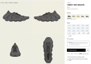 Adidas YEEZY 450 schoenen voor €110