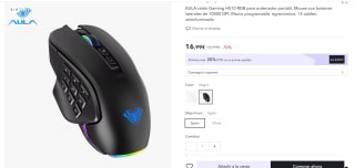 Ratón Gaming H510 RGB marca Aula por 13,52€