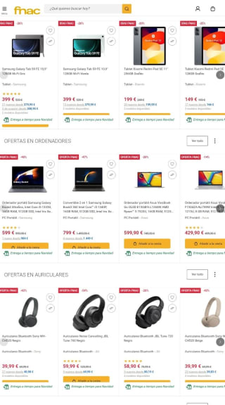 Días fnac con un -15% en Tecnología y Gaming.