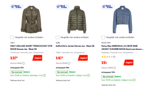 Tot 70% korting op (winter) jassen bij Bol