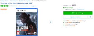 PS5 The Last of Us Part II Remastered voor €39 bij coolblue