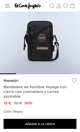 Napapijri Bandolera de hombre por 15€.