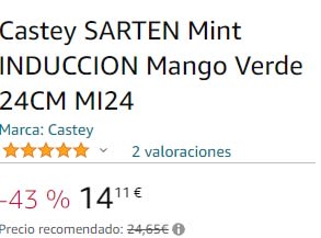 Sarten Castey Mint Inducción por 14,11€