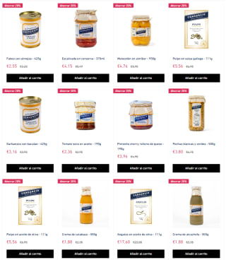 20% dto en productos seleccionados
